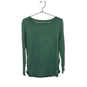 Heather Green Ruched Tee